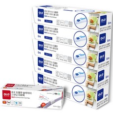 QLO 露營用加厚一次性多用途卷切板 25cm x 6m 5p + 滑動立式拉鍊袋中號 15p 套組, 1組