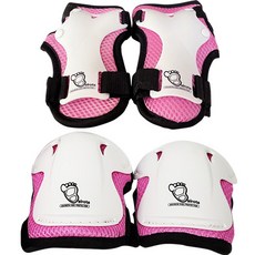 Ballota 兒童雙手護腕+護肘套組, 粉色