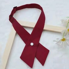 다해유 아동용 유이닝 아름다운 체크 배틀넥타이