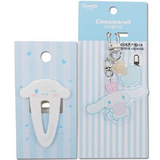 KJ 三麗鷗髮夾 + 壓克力鑰匙圈組合