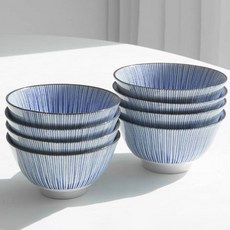 NICOTT Hanatokusa 4人飯碗湯碗組, 單一顏色, 飯碗 4p + 湯碗 4p, 1套