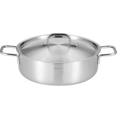 EDELKOCHEN IH電磁爐適用All Day 3層不鏽鋼湯鍋, 24cm, 銀色, 1個