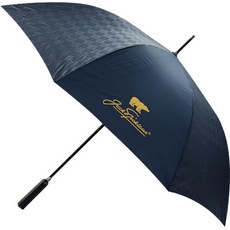 Jack Nicklaus 傑克.尼可勞斯.金熊 自動菱格紋壓花高爾夫傘, 深藍色