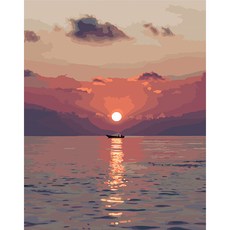 wemakepainting DIY名畫繪畫 40*50cm, 日落