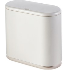 O.Laple 簡約按壓式垃圾桶, 白色