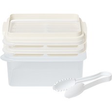 EASY&FREE Ice-Sok 長條製冰棒 2入 + 1.9L 儲冰盒 + 12格託盤 + 夾子套組, 白色, 1套