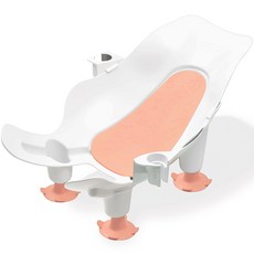 BAMBIDET 3合1 嬰兒浴盆, Signature 白色 + 蜜桃色