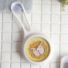 浴室防水卡通時鐘, 白色獅子