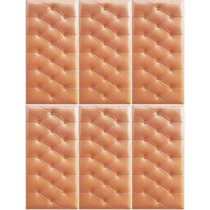 超黏海綿牆墊 70*35cm, 6入, 01 杏桃色