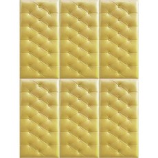 超黏海綿牆墊 70*35cm, 6入, 02 金色