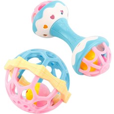 Ttpet 狗狗搖鈴玩具2款套組, 混合, 1套