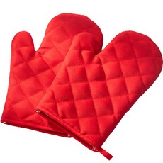 Bodybo廚房烤箱手套 2入, 紅色, 1個