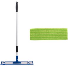 Clean Mate厚墊 綠色 大+拖把桿A組, 1組