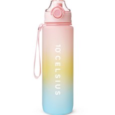 10º CELSIUS Tritan彩虹運動水壺, 粉色, 1L, 1個