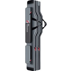 2단 볼록 방수 낚시가방, 블랙