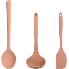 Dailylike 副食品用迷你廚具 3件組, 迷你鍋鏟+迷你勺+多用勺（小）, 塵土飛揚的玫瑰