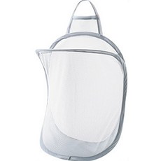 DAILYSHARE 可折疊懸掛式網狀洗衣袋, 灰色, 1個