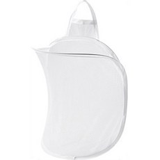 DAILYSHARE 可折疊懸掛式網狀洗衣袋, 白色, 1個