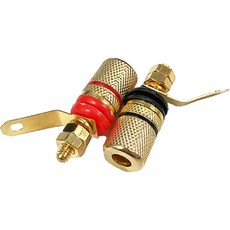 제이프로 스피커잭 암놈 바나나잭 케이블 겸용 단자, JC39, 혼합색상