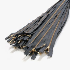 YKK 華可貴 金色拉鍊 1 25cm, 炭灰色, 25個
