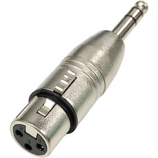 제이프로 XLR 캐논 암 TRS 55잭 수 변환젠더 커넥터, JC05, 혼합색상, 1개