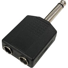 JPRO TS 55 Jack 母 轉 TS 55 Jack 公 Y型轉換轉接頭 連接器, 混合色, JC27