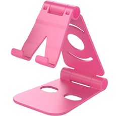 코코마트 휴대폰 태블릿 책상 사무실 거치대 듀얼 폴더, 핑크, 1개