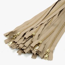 YKK 華可貴 YKK金色金屬拉鍊 3號 30cm, 摩卡, 25個