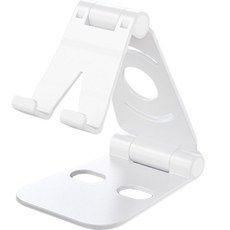 코코마트 휴대폰 태블릿 책상 사무실 거치대 듀얼 폴더, 화이트, 1개