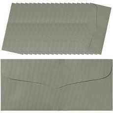 萊澤紙零用錢信封 20入 + 圓形銀色貼紙 20入 組, 灰色(信封), 1套