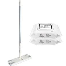ThinkPick 2合1 Coco 除塵拖把 + 濕拖巾 2入, 1套