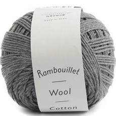 DARUMA 橫田株式會社 品牌紗 朗布依埃羊毛棉, 5 炭灰色, 1個