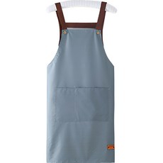 메리길드 원피스 앞치마 PVC 방수 작업용 앞치마, 블루, 1개