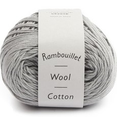 DARUMA 橫田株式會社 品牌紗 朗布依埃羊毛棉, 4 淺灰色, 1個