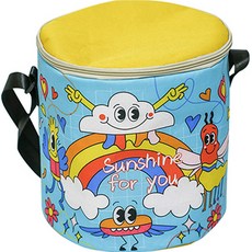 Kkumssageum陽光休閒露營野餐保冷啤酒保冷袋, 彩虹, 11.5L