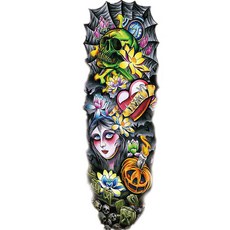 ANSWERFIT 全臂紋身貼紙 TQB-48, 混合色, 1個