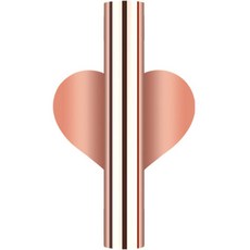 北歐風格壁掛式插花花瓶裝飾, 玫瑰金愛心