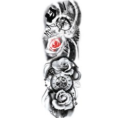 ANSWERFIT 全臂紋身貼紙 TQB-54, 混色, 1個