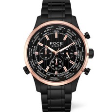 FOCE 米蘭 男士計時碼錶金屬手錶 FM8307 46mm + 工具組