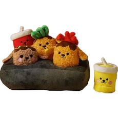 狗狗 7號巴士 貴賓犬貴賓犬 章魚燒 嗅聞玩具組, 混合色, 1套