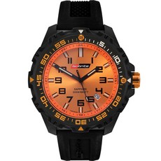 아머라이트 아이소브라이트 발러 시리즈 오렌지 다이얼 시계, 블랙, 1개