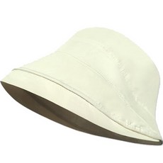 BRENCE 基本款可折疊防曬高爾夫登山漁夫帽, 淺米色, 1個