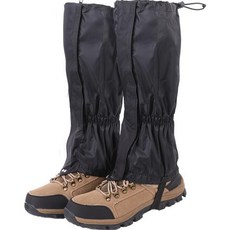 登山魔鬼氈緊身褲雪套 2入, 01黑色