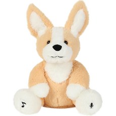 malang honey 唱歌並記憶的躲貓貓安撫動物娃娃柯基犬, 31厘米, 混色