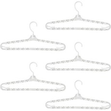 JLIFE 貝利可伸縮衣架, 5個, 白色