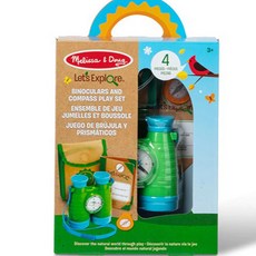 Melissa&Doug 瑪莉莎 Let's 雙筒望遠鏡與指南針套組 MD30818, 混合顏色, 1個
