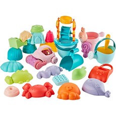 River Fox 兒童玩沙玩具26件組, 1kg, 1套, 混合顏色