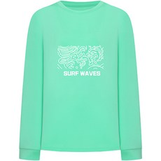 soleil 男款衝浪波浪寬鬆版長袖防曬泳衣上衣