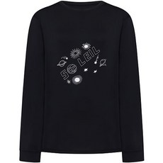 soleil 女款線條設計寬鬆版長袖防曬泳衣上衣