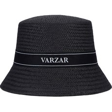 VARZAR 絲帶紙質編織漁夫帽